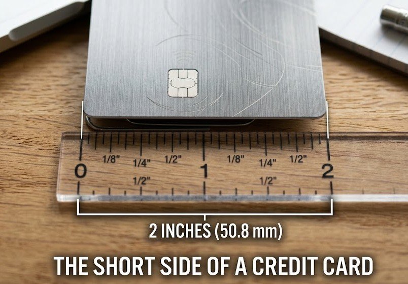 The Short Side of a Credit Card