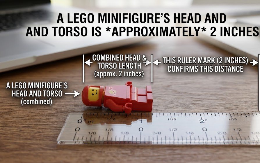 A LEGO Minifigure's Head and Torso