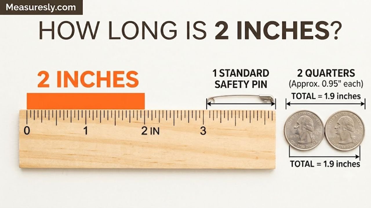 How Big Is 2 Inches? CM, MM Conversion + Comparisons (2026)