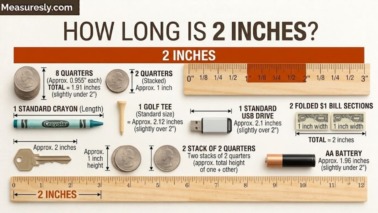 How Long Is 2 Inches? (5.08 cm Explained)