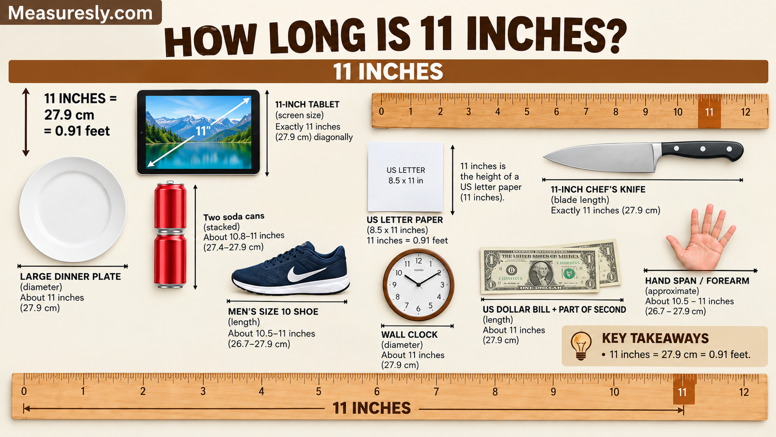 How Long Is 11 Inches? Complete Size Guide With Real-Life Comparisons