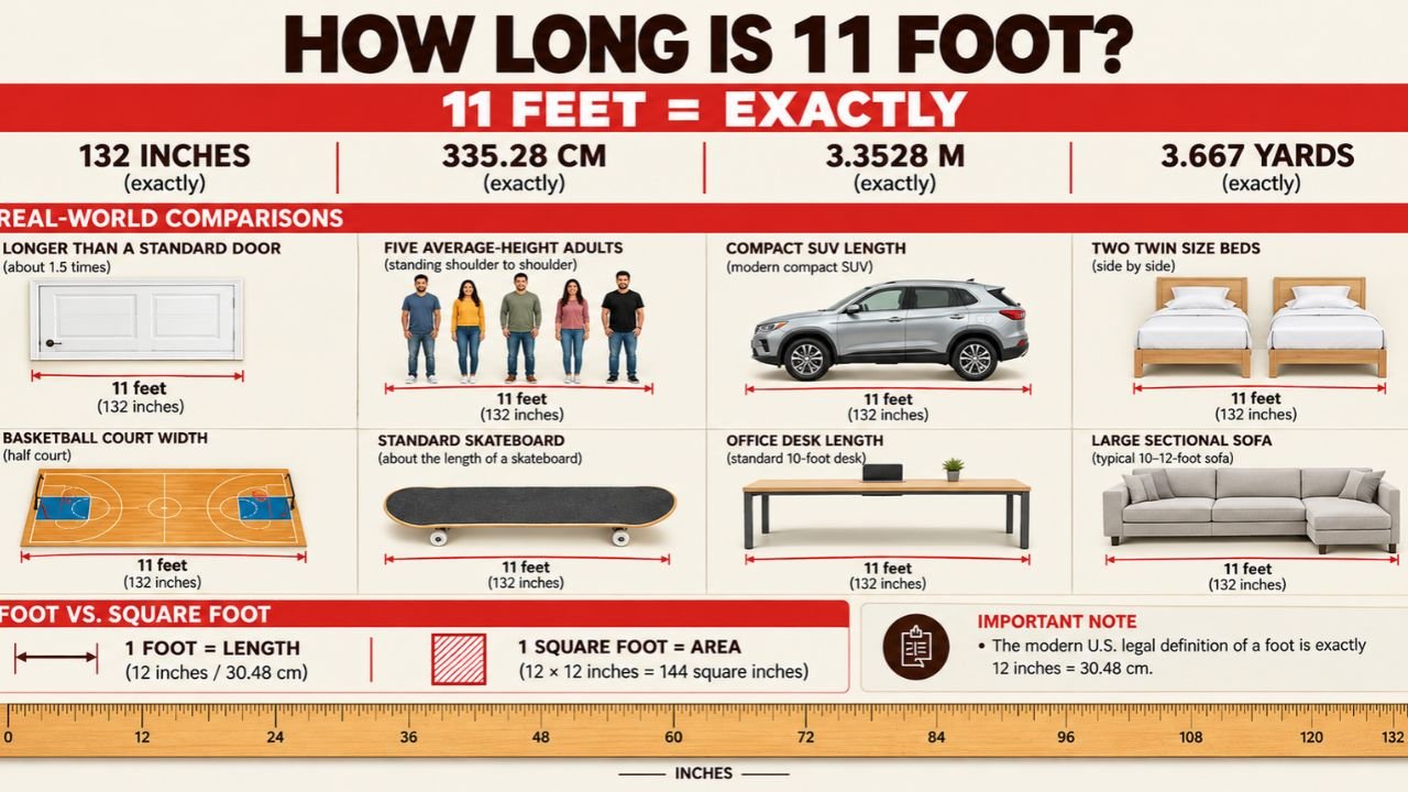 How Long Is 11 Foot? Measurements, Everyday Comparisons, and Practical Uses